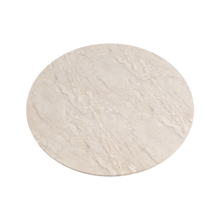 Monaco Round Coffee Table Beige Marble