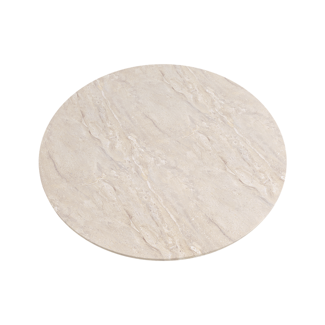 Monaco Round Coffee Table Beige Marble