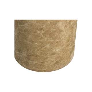 Monaco Round Side Table Gold Marble