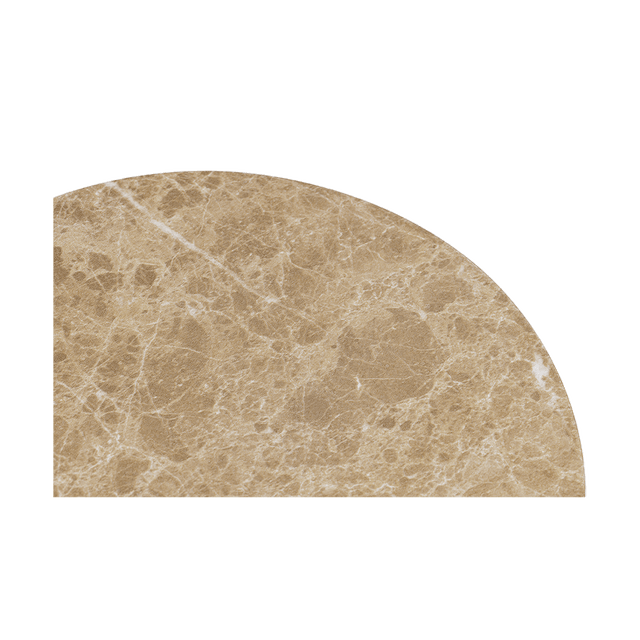 Monaco Round Side Table Gold Marble