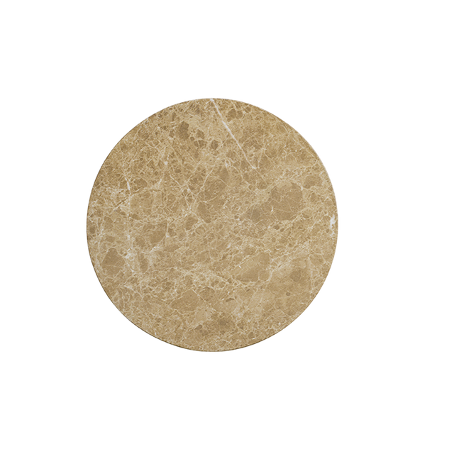 Monaco Round Side Table Gold Marble