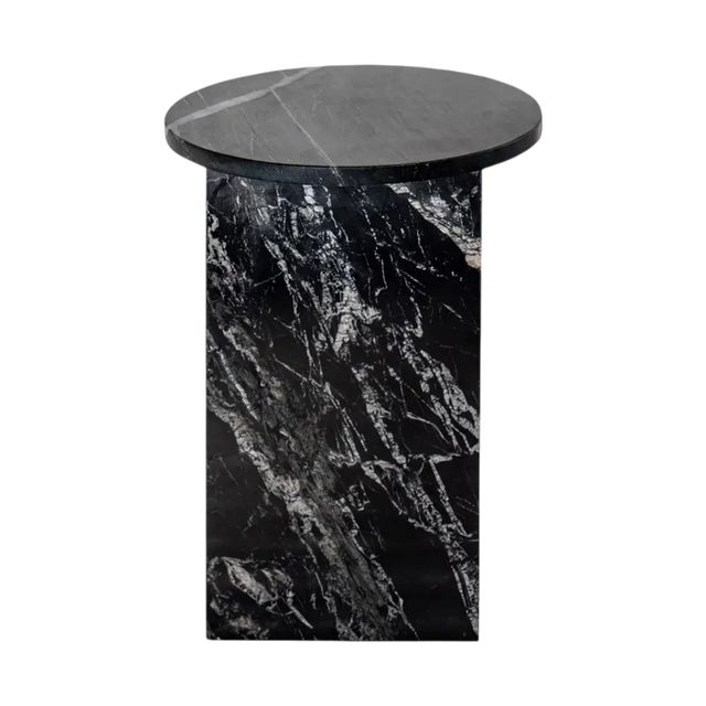 Murano Accent Table Black