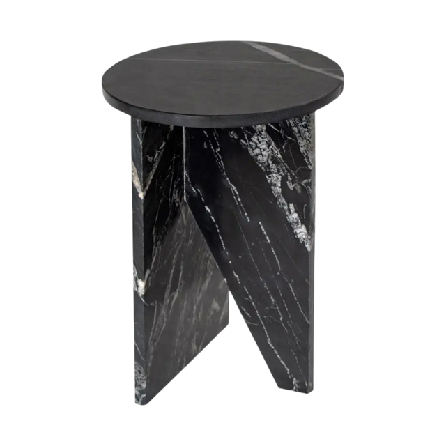 Murano Accent Table Black