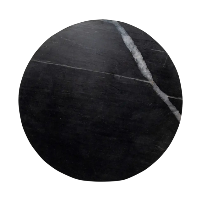 Murano Accent Table Black