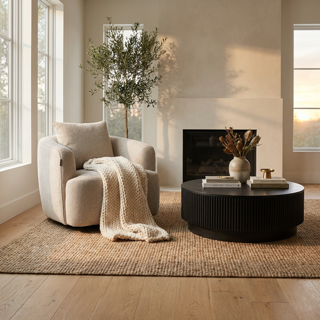 Elora Lounge Chair Greige Boucle