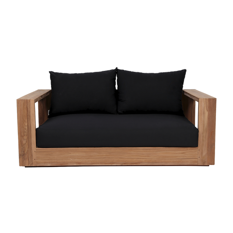 Neroli Outdoor 2 Seater Sofa Black