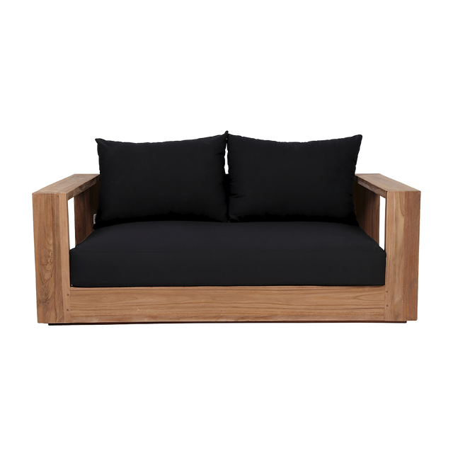 Neroli Outdoor 2 Seater Sofa Black