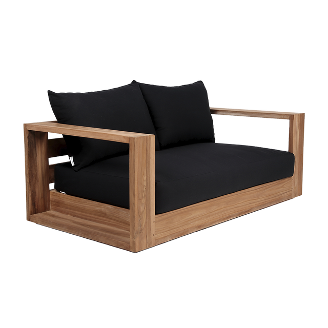 Neroli Outdoor 2 Seater Sofa Black