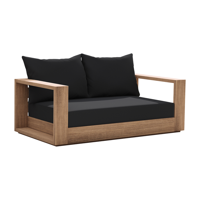 Neroli Outdoor 2 Seater Sofa Black