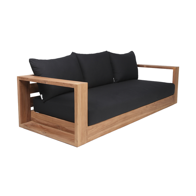 Neroli Outdoor 3 Seater Sofa Black