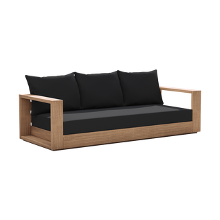 Neroli Outdoor 3 Seater Sofa Black