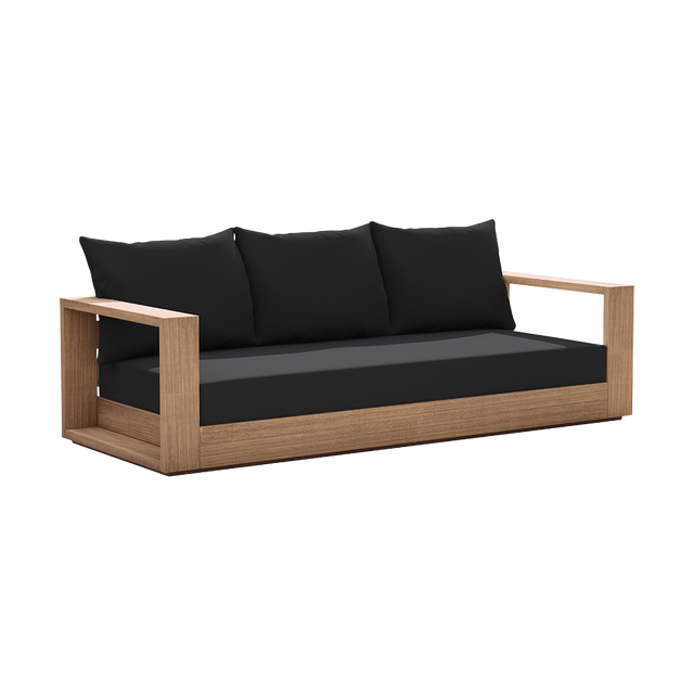 Neroli Outdoor 3 Seater Sofa Black