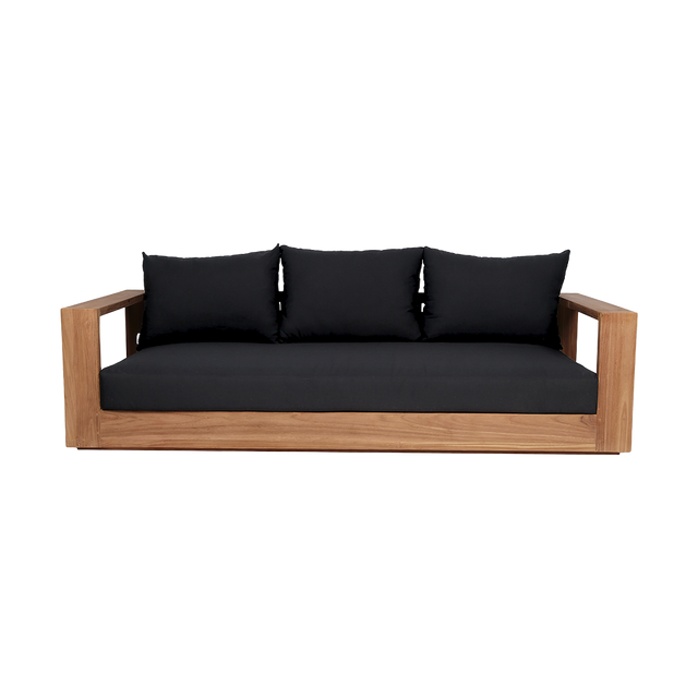 Neroli Outdoor 3 Seater Sofa Black