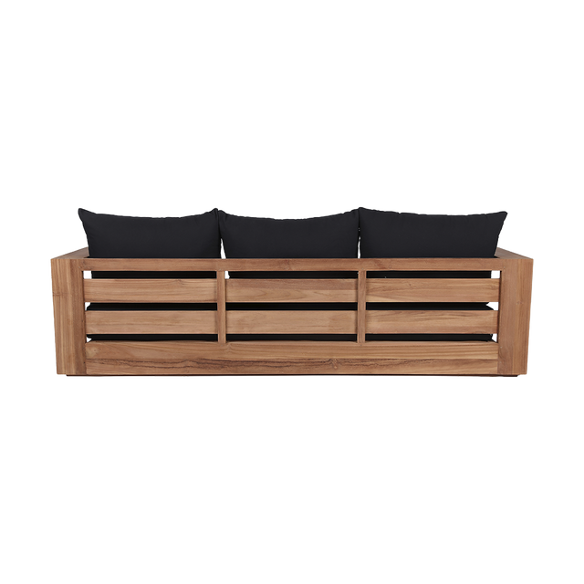 Neroli Outdoor 3 Seater Sofa Black