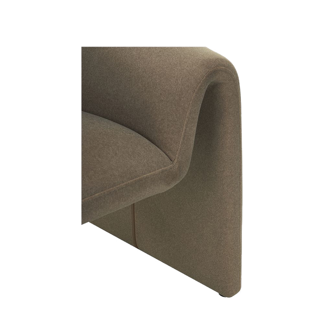 Nora Lounge Chair Soft Taupe w/ Ottoman