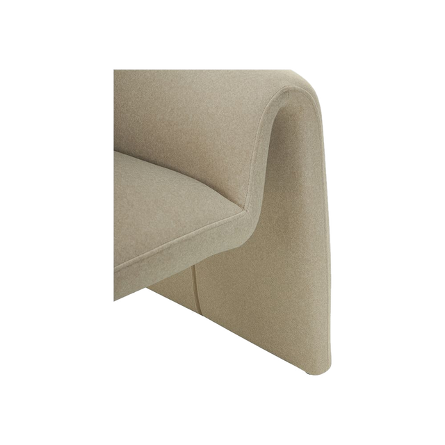 Nora Lounge Chair Light Mocha w/ Ottoman