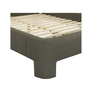 Ophelia Boucle Green King Bed