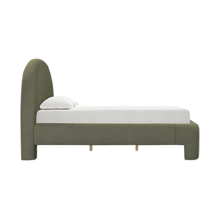 Ophelia Boucle Green King Bed