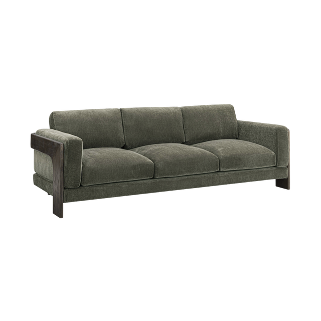 Ophelia Green 91" Chenille Sofa