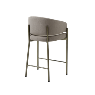 Oxford Counter Stool Mocha & Brass Frame