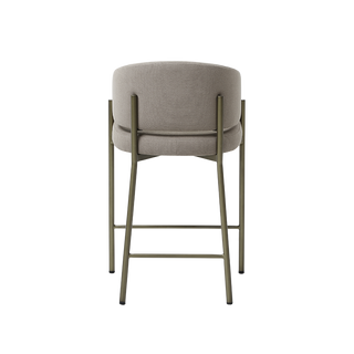 Oxford Counter Stool Mocha & Brass Frame