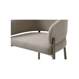 Oxford Counter Stool Mocha & Brass Frame