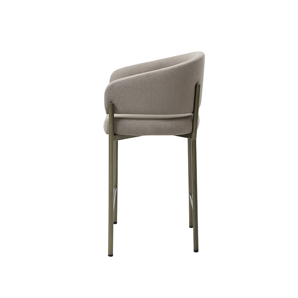 Oxford Counter Stool Mocha & Brass Frame