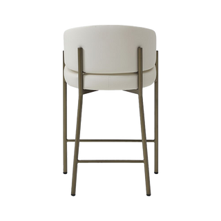 Oxford Counter Stool Off White Vegan Leather