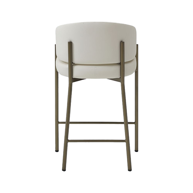 Oxford Counter Stool Off White Vegan Leather