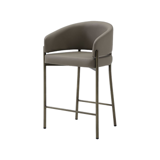 Oxford Counter Stool Mocha Vegan Leather