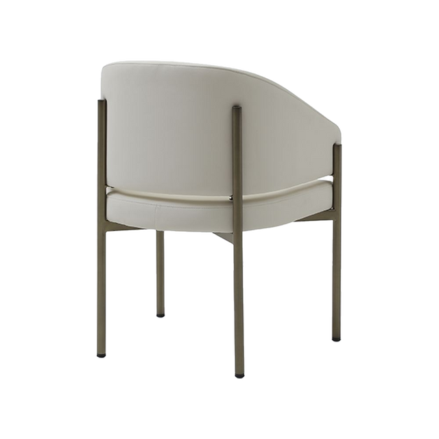 Oxford Dining Chair Off White Vegan Leather