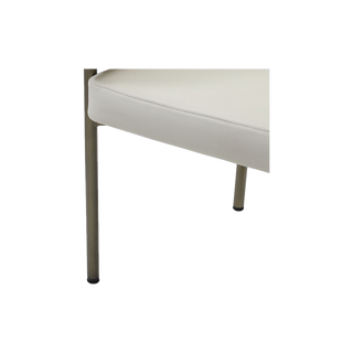 Oxford Dining Chair Off White Vegan Leather