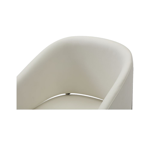 Oxford Dining Chair Off White Vegan Leather