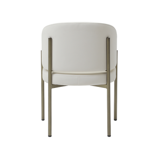 Oxford Dining Chair Off White Vegan Leather