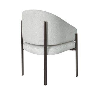 Oxford Outdoor Dining Chair Off White & Bronze Frame