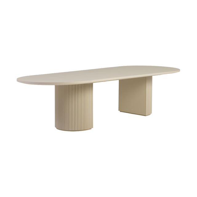 Oxford Rectangular XL Dining Table Alabaster