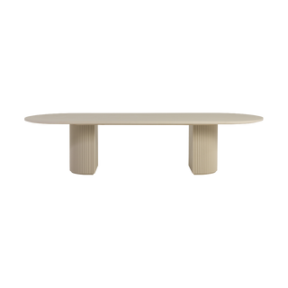Oxford Rectangular XL Dining Table Alabaster