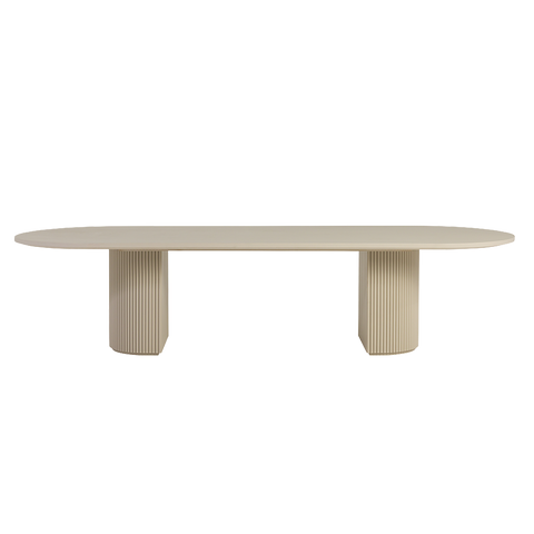 Oxford Rectangular XL Dining Table Alabaster