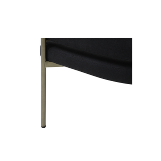 Oxford Dining Chair Black & Brass Frame