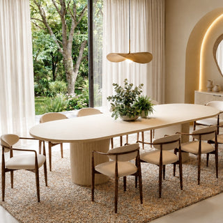 Oxford XL Dining Table Alabaster