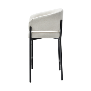 Oxford Counter Stool Off White & Black Frame