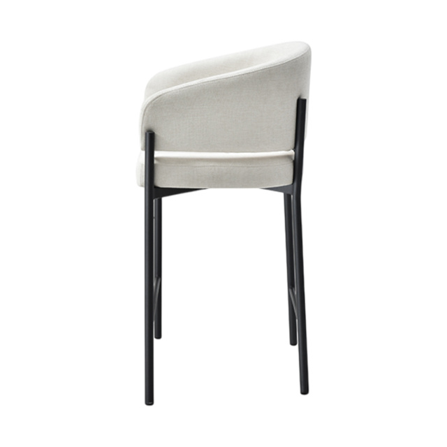Oxford Counter Stool Off White & Black Frame