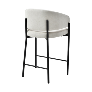 Oxford Counter Stool Off White & Black Frame