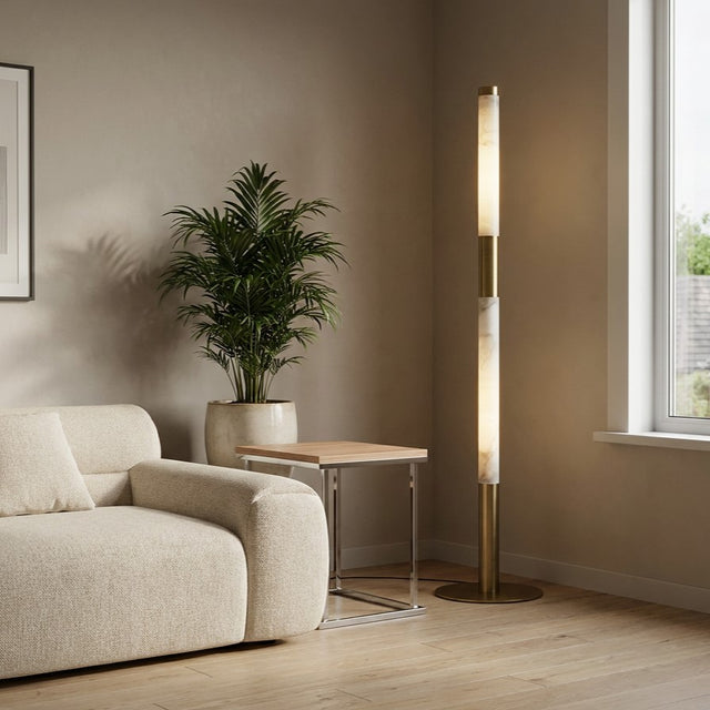 Ariana Floor Lamp Alabaster