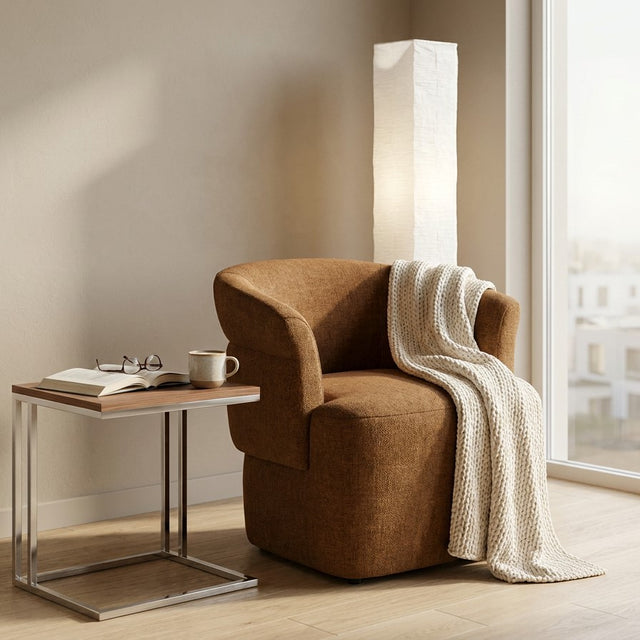 Clara Lounge Chair Warm Cognac