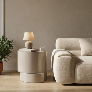 Cleo Side Table Mushroom Taupe