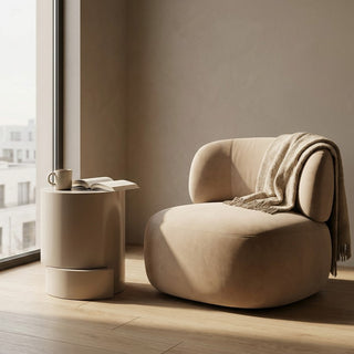 Cleo Side Table Mushroom Taupe