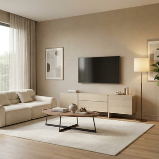 Luca TV Stand White Ash Wood