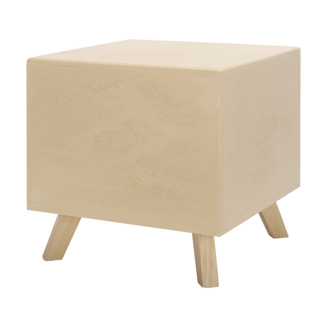 Zahara square small Pet Bed Beige