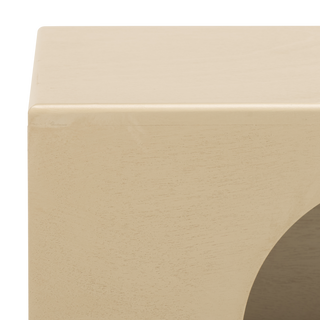 Zahara square small Pet Bed Beige